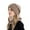 Khaki, variant on RUIG Gloves Scarf Hat Set Women's Winter Warm Knit Hat Women's Earmuffs Woolen Hat