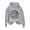 Grey, variant on Baberdicy Women's Letterprinted Baseball Long Sleeve Hoodie | Stylish & Comfortable Sweatshirt, Grey, Xl