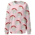 thumbnail image 4 of Bmisegm T-Shirt à Manches Longues pour Femmes, Col Rond, Imprimé, Rose TG, 4 of 5