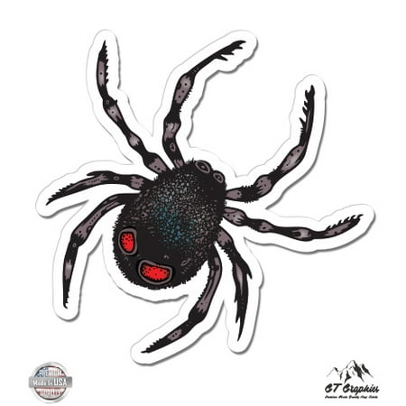 Black Widow Spider - 3" Vinyl Sticker - For Car Laptop I-Pad Phone Helmet Hard Hat - Waterproof Decal