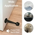 thumbnail image 4 of TOP-MAX 2PCS Wall Mount Door Stopper Metal Door Holder Door Safety Stopper Protector for Room Kitchen Bathroom Nickel Silver, 4 of 4