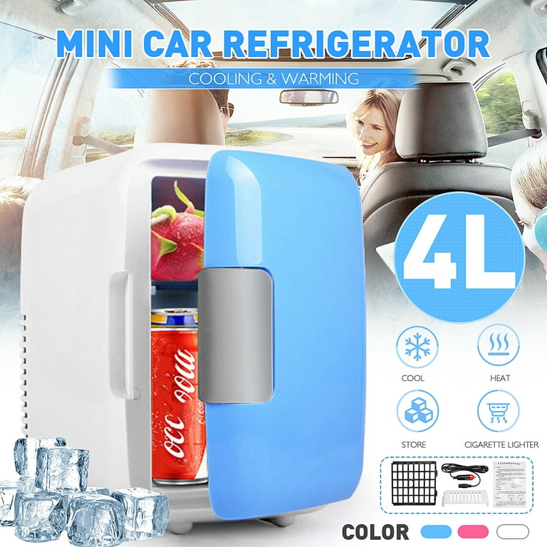 Car Fridge 4L Portable Mini Refrigerator Car Fridge Cool Auto