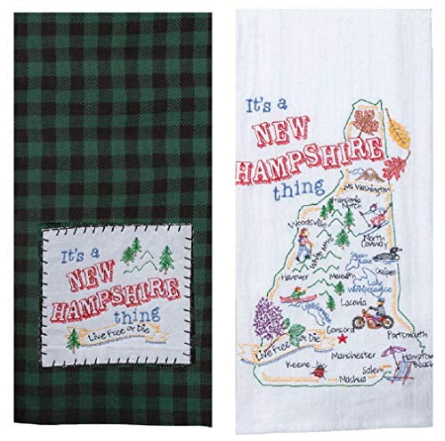Mud Pie Home Red Tartan Pot Holder and White Kitchen Towel Christmas Set
