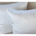 thumbnail image 2 of Aiking Home Solid Faux Silk Euro Shams Set of Two 26 x 26 inch, White, 2 of 7