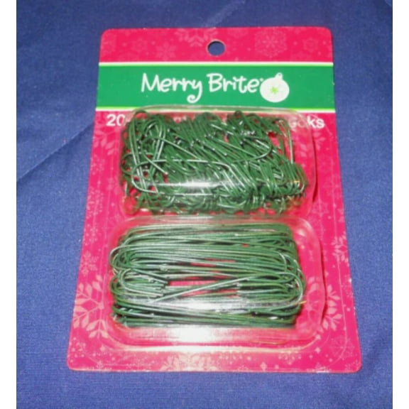 200 Green Christmas Tree Ornament Hooks
