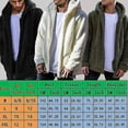 thumbnail image 5 of Hombres invierno oso de peluche polar piel abrigo mullido chaquetas tipo jersey prendas de vestir de gran tamaño cálido otoño prendas de vestir Chaquetas de manga larga de felpa, 5 of 5