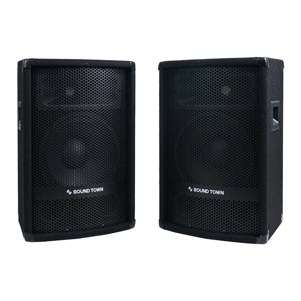 Sound Town 2Pack 10” 800 Watts Passive DJ/PA Speakers with Compression