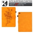 thumbnail image 2 of Smart Tablet Case for iPad 5th/6th Gen (9.7", 2017/2018), iPad Air/Air 2/iPad Pro 9.7 Book Style Flip Cover, Flower Pattern PU Leather Stand Magnetic Auto Sleep/Wake Shockproof Case, Khaki, 2 of 10
