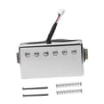 thumbnail image 2 of Yinanstore Alnico II Guitare Humbucker Pickup Pièce de Réparation Haute Performance Professionnel Accessoires d'Instrument de Musique Robustes Remplacement Argent 8.5K, 2 of 8