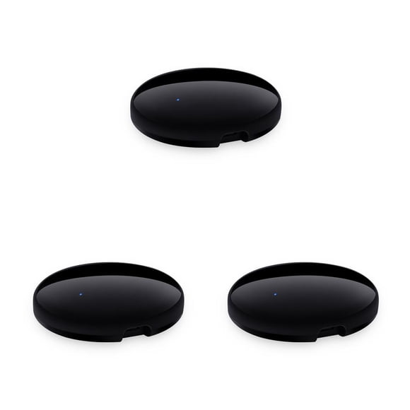 VONKY Tuya Télécommande Wi-Fi Universelle IR Contrôleur Smarthome Mains Libres Appareil Ménager Appareil avec Indicateur LED Rond 3Ensemble