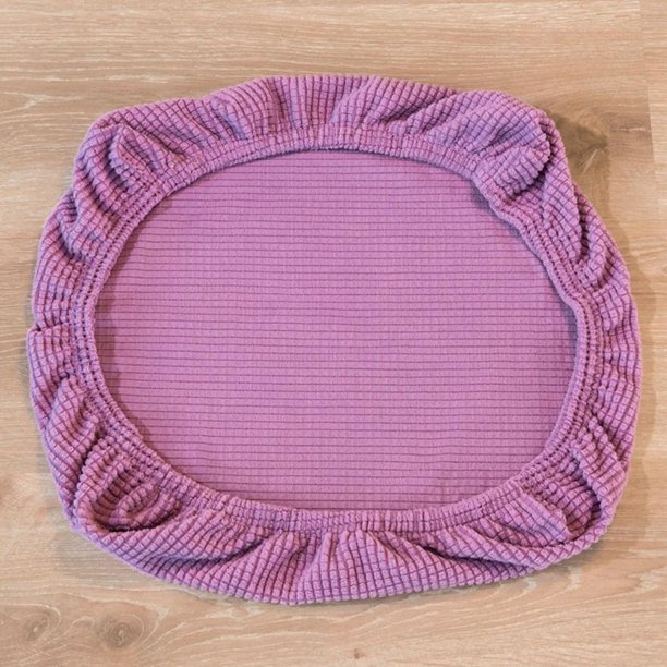 1x Cubierta Elástica Cubierta Del Asiento Cubierta Del Asiento Funda Protectora para Silla Taburete Funda de asiento de taburete (Púrpura claro)