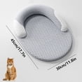 thumbnail image 4 of NovaStitch Cooling Mat for Pets with Raised Edge Pillow, Dog Cat Cooling Bed Pad, Pet Temperature Regulating Mat for Crate Floor - Gray M, 4 of 8