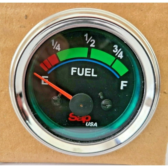 Fuel Gauge Black 2 Inch 52mm 24 Voltage 10-180 Ohms Car Boat Motor SAPF6941 NEW