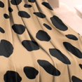 thumbnail image 3 of Brown and Black Of Leopard Print Blanket,Comfortable Soft Flannel Throw Blanket,All Season,Warm Lightweight Blankets for Sofa Bed Couch Living Room Chair,30"x40", 3 of 4