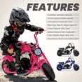 thumbnail image 6 of Arshin 40cc Gas Dirt Bike,20 MPH Mini Pit Bike with Off-Road Tires & Disc Brakes,Soft Spring Seat,160 Lbs Max Load,4-stroke(Pink), 6 of 8