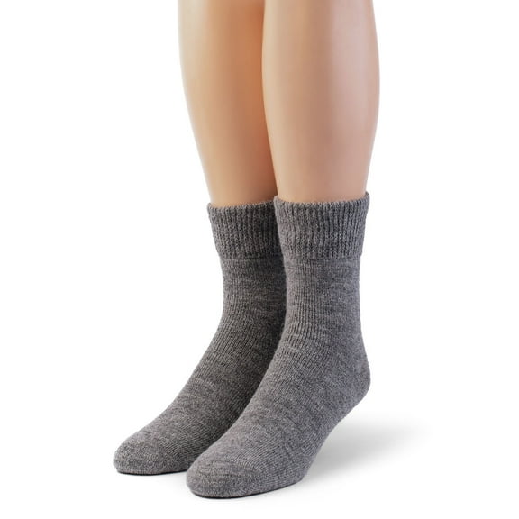 Warrior Alpaca Socks - Terry Lined Outdoor Crew Socks for Men and Women
