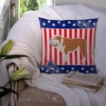 thumbnail image 3 of USA Design with Dog Fabric Decorative Pillow, 3 of 4