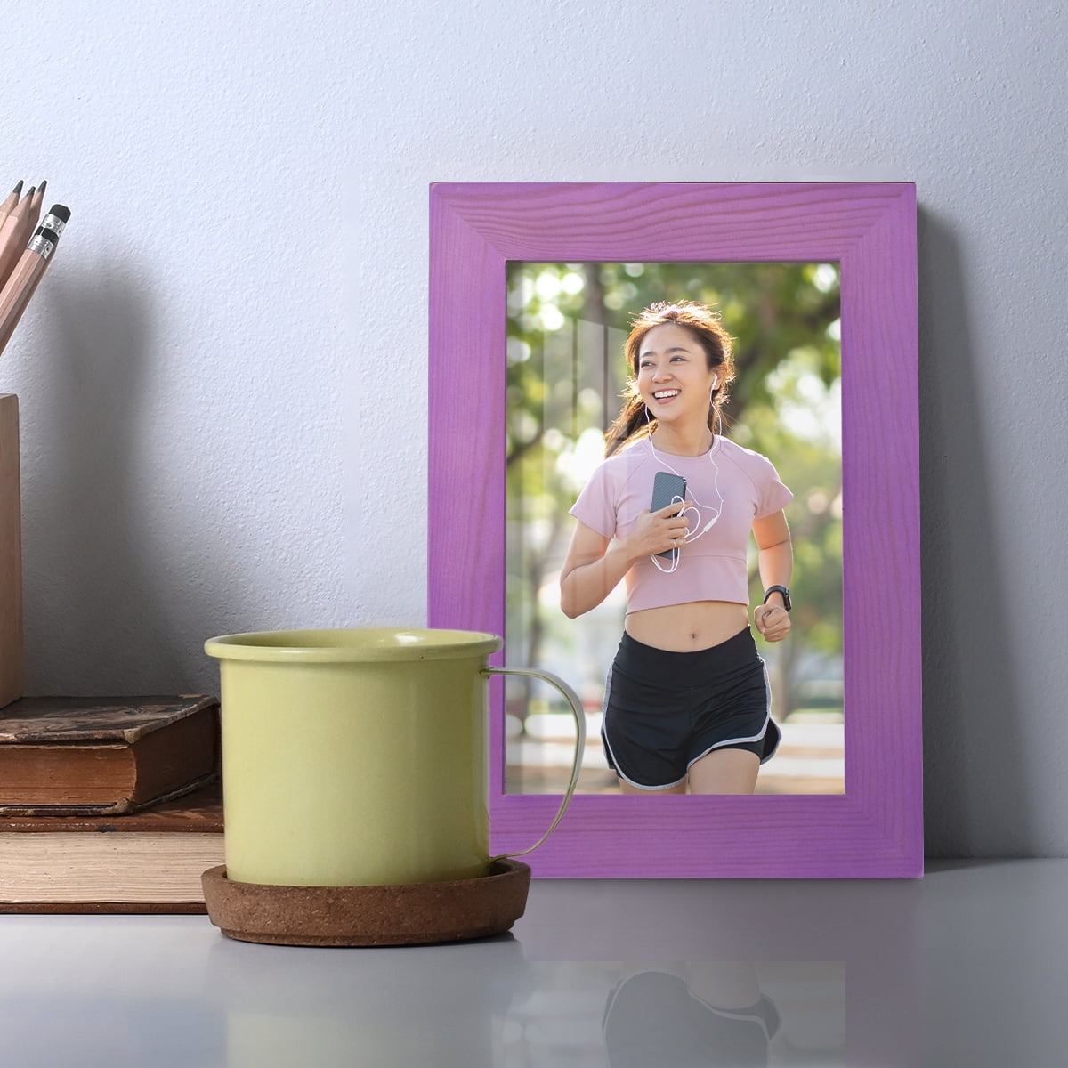 4x6 Wood Grain Picture Frame - Violet