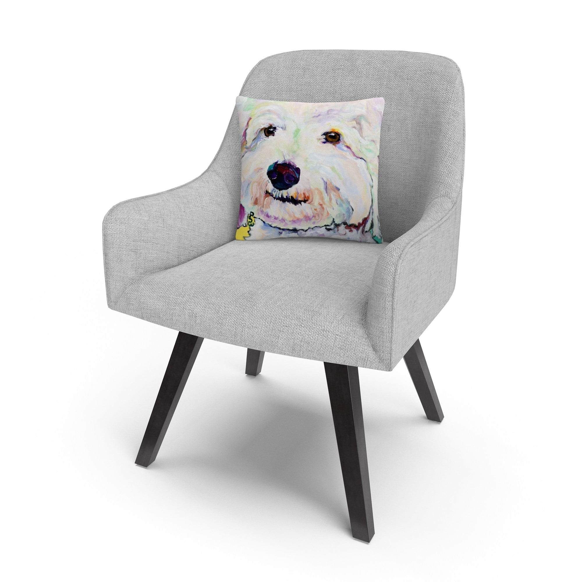 Pat Saunders-White 'Buttons' 16 X 16 Decorative Throw Pillow