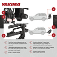 thumbnail image 4 of Yakima StageTwo 2" Premium Platform 2 Bike Tray Hitch Bike Rack, Anthracite, 4 of 12