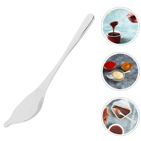 CRAFTHROU 2Ud Cucharas De Cocina De Acero Inoxidable Para Decorar Y Servir Salsas Y Postres