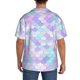 thumbnail image 3 of Fotbe Rainbow Scales Camisa Estampada de Manga Corta para Hombre, Casual de Verano, Estilo Playero, Sin Arrugas-Small, 3 of 5