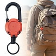 thumbnail image 4 of Retractable Keychain, Heavy Duty ID Badge Holder Reel, Multitool Carabiner Key Holder for Keychain, Badge Holder with 23.6" Steel Retractable Cord Key Ring Clip, 1 Pcs, 4.84x1.57", 4 of 6