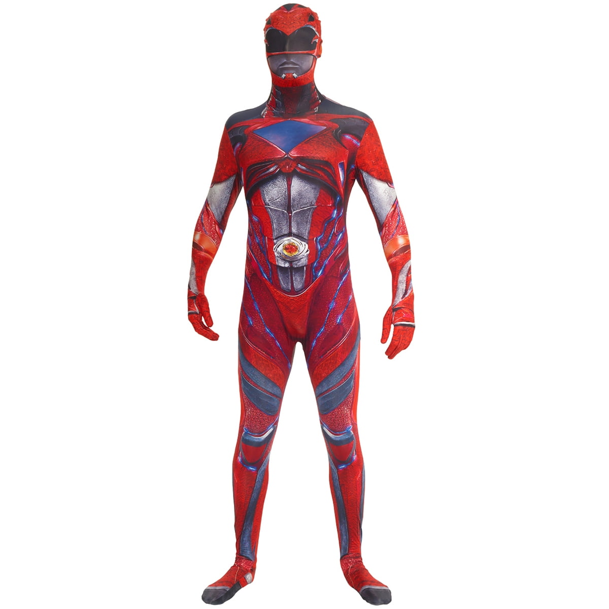 Morphsuits Adult Red Power Ranger Morphsuit Men`s Superhero Fancy Dress Costume M XXL 887513001171 