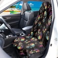 thumbnail image 3 of Uourmeti Tie Dye Skull Butterfly Terry Cloth Car Seat Cover Sweating, Suitable for Seat Covers and Liner Van Truck Seat, Car Seat Towel Cover for Vans Cars, 3 of 7