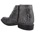 thumbnail image 3 of LIBERTYZENO Mens Genuine Leather Animal Print Ankle Boots, Gray, 3 of 6