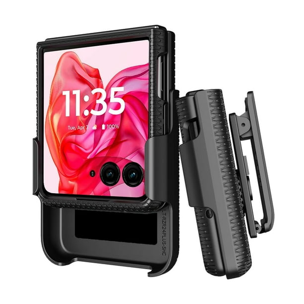 Funda BELTRON con clip para Motorola RAZR+ 2024, color negro