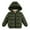 Green, variant on LYMAYTER Kids Boys Hooded Jacket Winter Solid Color Warm Outerwear Baby Long Sleeve Classic Cotton Coats for 1-5 Years