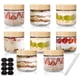 thumbnail image 1 of Frascos de Vidrio con Tapa Hermética, Contenedor de Vidrio Reutilizable con Etiquetas y Marcador, Frascos para Cocina, Refrigerador, Salsas y Meal Prep (8 piezas), 1 of 4