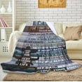 thumbnail image 2 of Personalized Blanket Gifts for Mom Dad, Cozy Fleece Sofa Throw Blankets for Christmas Anniversary Valentines Birthday Day (to Dad from Son-Blue, 60" x 50"), 2 of 5