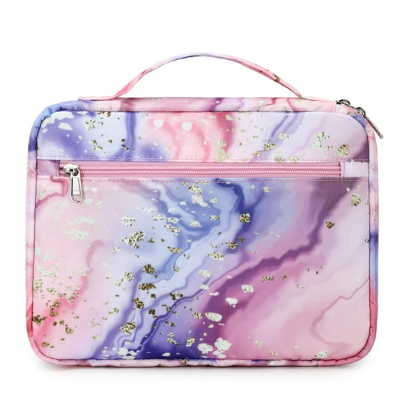Funda para Biblia Octsky con bolsillos resistentes al agua en mármol rosa