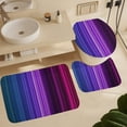 thumbnail image 5 of 3D Abstract Lines 4Pcs Shower Curtain Set Shower Curtain Set with Carpet Bath Mat, 5 of 7