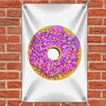 thumbnail image 2 of Pink Donut with Pink Frosting and Sprinkles Home Business Office Sign, 2 of 3