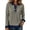Gray, variant on Polo Shirts for Women Denim Patchwork Collared Golf Long Sleeve Tops Casual Button Down Shirt Work Blouses for Everyday Wear Beige L 1 Pcs