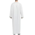 thumbnail image 4 of Birdeem Vestes pour Hommes Robe Musulmane Arabe Robe Longue Style Manches Longues Col Rond Poches Longue Chemise Mode Décontractée, 4 of 9