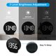 thumbnail image 3 of Digital Clock: Cordless Small Alarm Clock for Bedroom Travel - Large Numbers Dimmers for All Ages White Digits（Battery not included）, 3 of 5