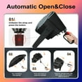 thumbnail image 3 of HLONK Inverted Umbrella with Carabiner Handle  Wind Proof Umbrellas For Rain  46 Inch Portable Reverse Folding Umbrella  Car Umbrella for Women Men  10 Ribs, 3 of 4