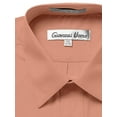thumbnail image 2 of GIOVANNI UOMO Men's Traditional Fit Solid Color Dress Shirt Rust 17.5 36/37, 2 of 2