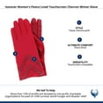 thumbnail image 5 of Isotoner Women’s smartDRI Chevron Touchscreen Gloves - A30106, 5 of 5