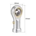 thumbnail image 2 of Uxcell Spherical Rod End Self lubricated Joint Bearing Right Hand Female Thread Connector 8mm, 2 of 6