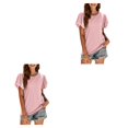thumbnail image 4 of Minnieouse Camiseta de mujer con volantes de Color sólido cuello estética linda blusa suelta fiesta noche Club verano Top niñas ropa Type4 NO4, 4 of 6