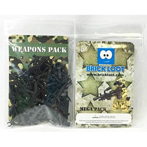 MEGA Pack 86 Weapons - Designed for Minifigures and Brick Building Sets
