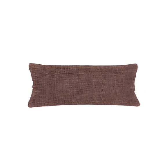 So Soft Linen Chestnut Brown Pillow 14x40 Down