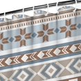 thumbnail image 3 of Brown Geometric Striped Pattern Shower Curtain 36"x72" ,Bathroom Decorative Shower Curtains Set with 12 Hooks,Modern Waterproof Washable Shower Curtain, 3 of 6