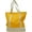 Yellow, White, variant on Ezprogear Large Heavy Duty Canvas Tote Bag 20" W x 17" H x 6" D (Mango/Cream)