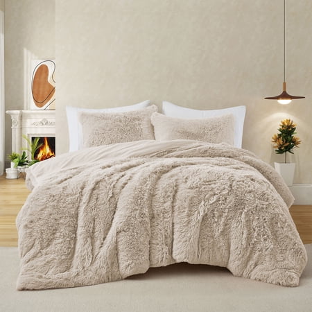 Luxurious 3-Piece Faux Fur Comforter Set for Ultimate Comfort